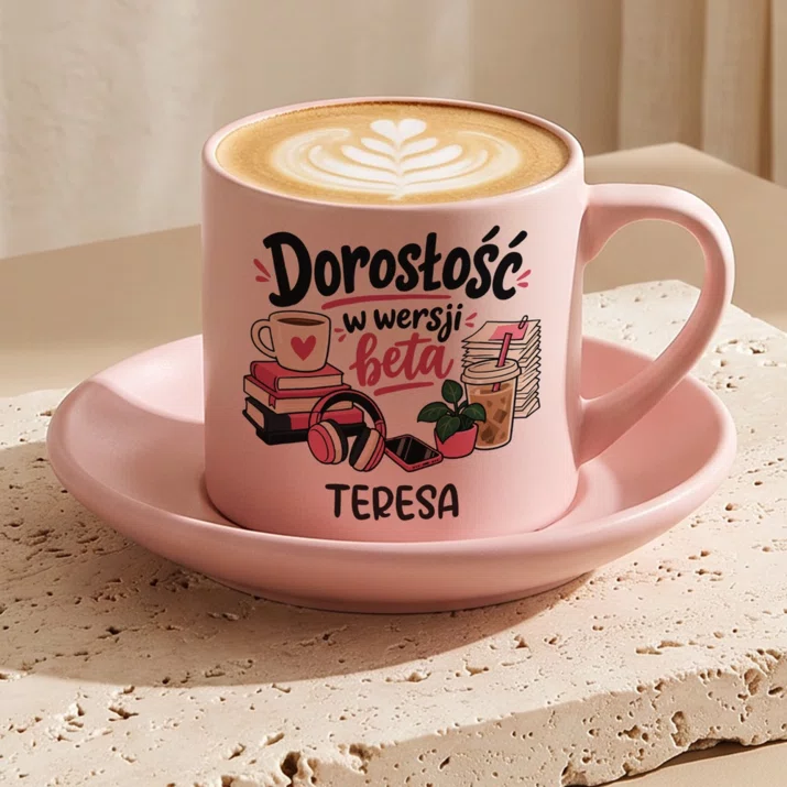 Filiżanka Personalizowana Dla 25 Latki Prezent Na 25 Urodziny Dla Kobiety: Dorosłość W Wersji Beta
