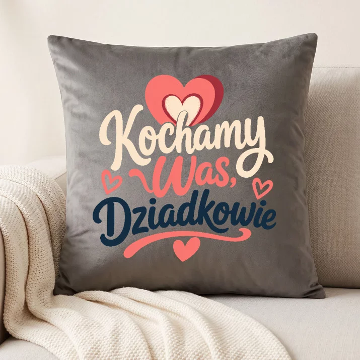 Poduszka Dekoracyjna Na Dzień Babci i Dziadka Prezent Dla Babci i Dziadka Pary: Kochamy Was, Dziadkowie Poduszka Dekoracyjna Na Dzień Babci i Dziadka Prezent Dla Babci i Dziadka Pary: Kochamy Was, Dziadkowie