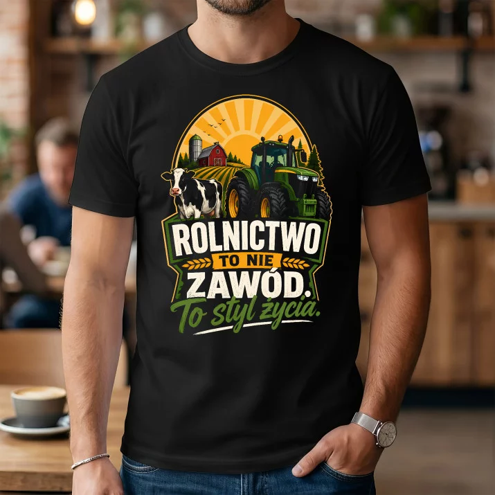 Koszulka Męska Dla Rolnika Prezent Dla Mężczyzny: Rolnictwo To Styl