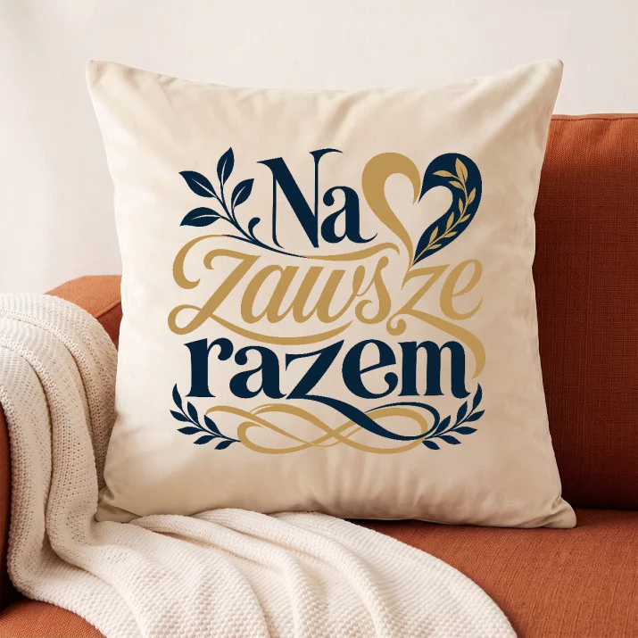 Poduszka Dekoracyjna Na Ślub Prezent Dla Pary Młodej Pary: Wieczna Elegancja Poduszka Dekoracyjna Na Ślub Prezent Dla Pary Młodej Pary: Wieczna Elegancja
