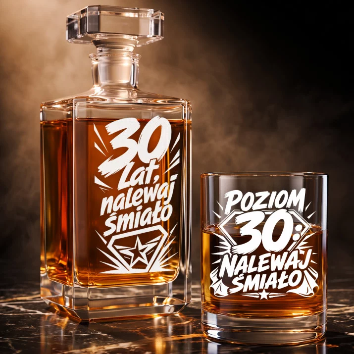 Zestaw Do Whisky Dla 30 Latka Prezent Na 30 Urodziny Dla Mężczyzny: 30 Lat, Nalewaj Śmiało Zestaw Do Whisky Dla 30 Latka Prezent Na 30 Urodziny Dla Mężczyzny: 30 Lat, Nalewaj Śmiało