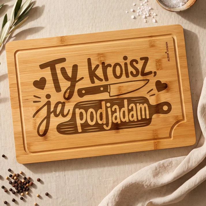 Deska Do Krojenia Dla Dwojga Prezent Dla Pary: Kuchenny Duet Deska Do Krojenia Dla Dwojga Prezent Dla Pary: Kuchenny Duet