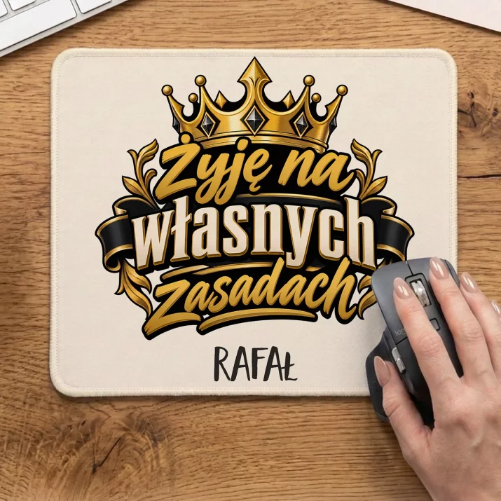 Podkładka Pod Myszkę Dla Faceta Który Ma Wszystko Prezent Dla Mężczyzny: Żyję Na Własnych Zasadach