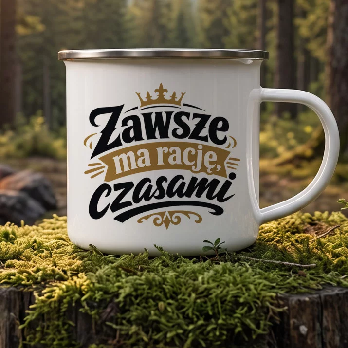 Kubek Emaliowany Na Boże Narodzenie Prezent Dla Mężczyzny: Suchy Humor Męski