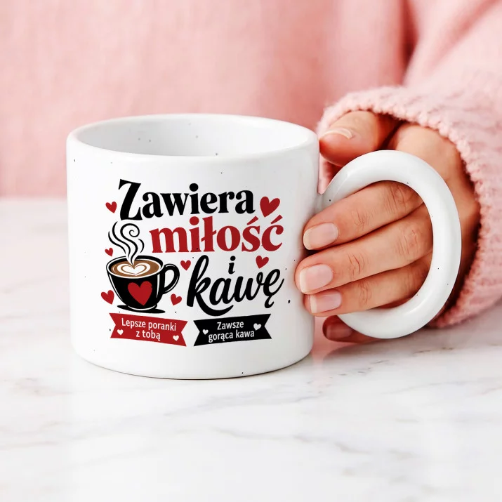 Kubek Z Okrągłym Uchem Dla Dziewczyny Prezent Na Dzień Dziewczyny Dla Kobiety: Miłosna Poranna Ironia Kubek Z Okrągłym Uchem Dla Dziewczyny Prezent Na Dzień Dziewczyny Dla Kobiety: Miłosna Poranna Ironia