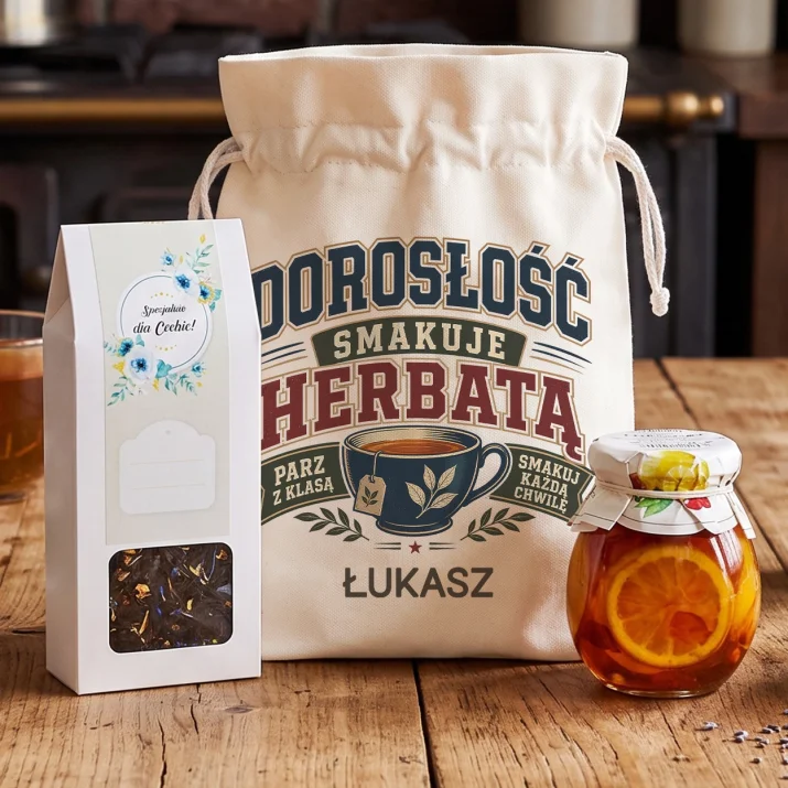 Zestaw Herbaciany Dla 18 Latka Prezent Dla Mężczyzny: Ceremonia Dorosłości Zestaw Herbaciany Dla 18 Latka Prezent Dla Mężczyzny: Ceremonia Dorosłości