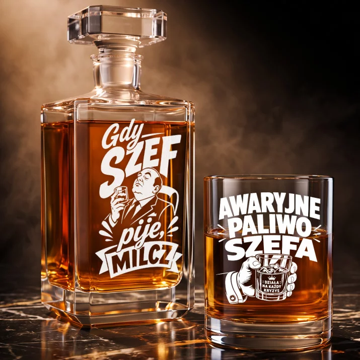 Zestaw Do Whisky Dla Szefa Prezent Dla Mężczyzny: Szefowski Toast Zestaw Do Whisky Dla Szefa Prezent Dla Mężczyzny: Szefowski Toast