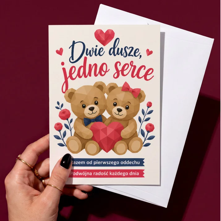 Kartka z Życzeniami Dla Bliźniaków Dla Pary: Bliźniacza Więź