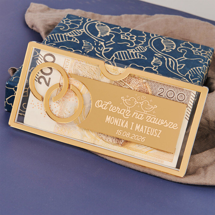 Od teraz na zawsze - Akrylowa koperta na pieniądze Ślub