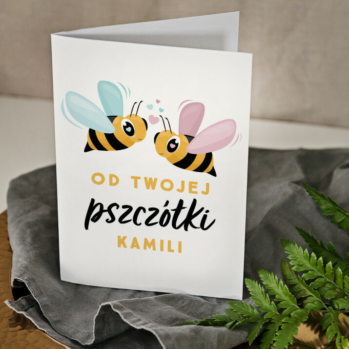 Od Twojej pszczółki - kartka z życzeniami