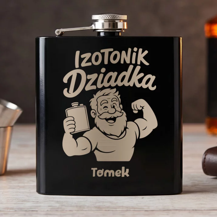 Piersiówka Z Grawerem Dla Dziadka Prezent Na Dzień Dziadka Dla Mężczyzny: Izotonik Dziadka Piersiówka Z Grawerem Dla Dziadka Prezent Na Dzień Dziadka Dla Mężczyzny: Izotonik Dziadka