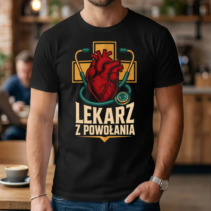 Koszulka Męska Dla Lekarza Prezent Dla Mężczyzny: Lekarz Z Powołania
