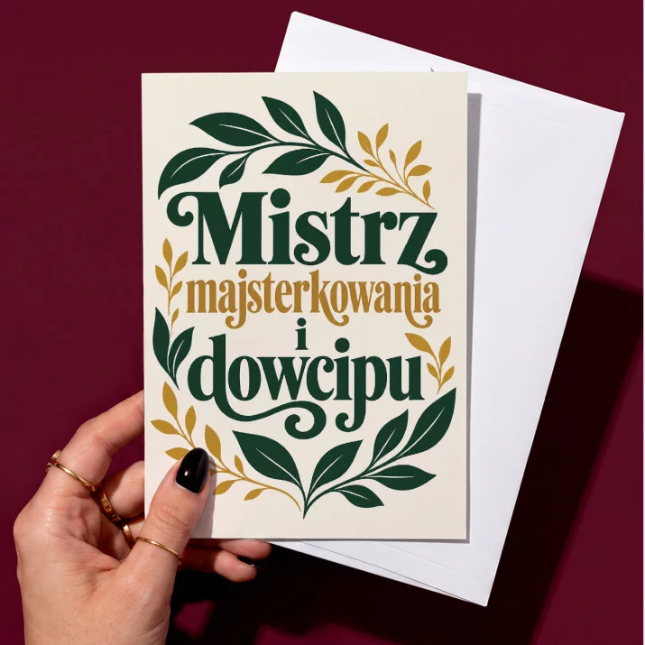 Kartka z Życzeniami Dla Ojca Na Dzień Ojca Dla Mężczyzny: Męski Botaniczny Szyk Kartka z Życzeniami Dla Ojca Na Dzień Ojca Dla Mężczyzny: Męski Botaniczny Szyk