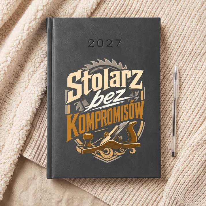 Kalendarz Książkowy A5 2027 Dla Stolarza Prezent Dla Mężczyzny: Manifest Stolarza