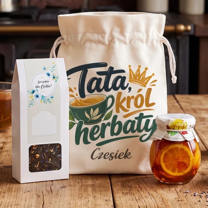 Zestaw Herbaciany Dla Taty Prezent Na Dzień Ojca Dla Mężczyzny: Tata, Król Herbaty Zestaw Herbaciany Dla Taty Prezent Na Dzień Ojca Dla Mężczyzny: Tata, Król Herbaty