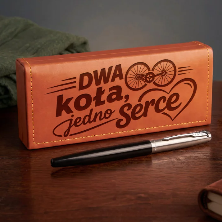 Pióro Wieczne Parker W Etui Dla Kolarza Prezent Dla Mężczyzny: Serce Na Dwóch Kołach