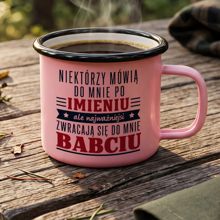 Kubek Emaliowany Dla Babci Prezent Na Dzień Babci Dla Kobiety: Nie Mów Mi Po Imieniu