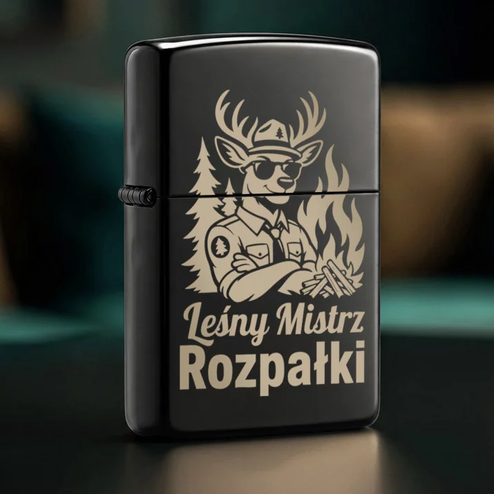 Zapalniczka Z Grawerem Dla Leśniczego Prezent Dla Mężczyzny: Mistrz Leśnych Ognisk