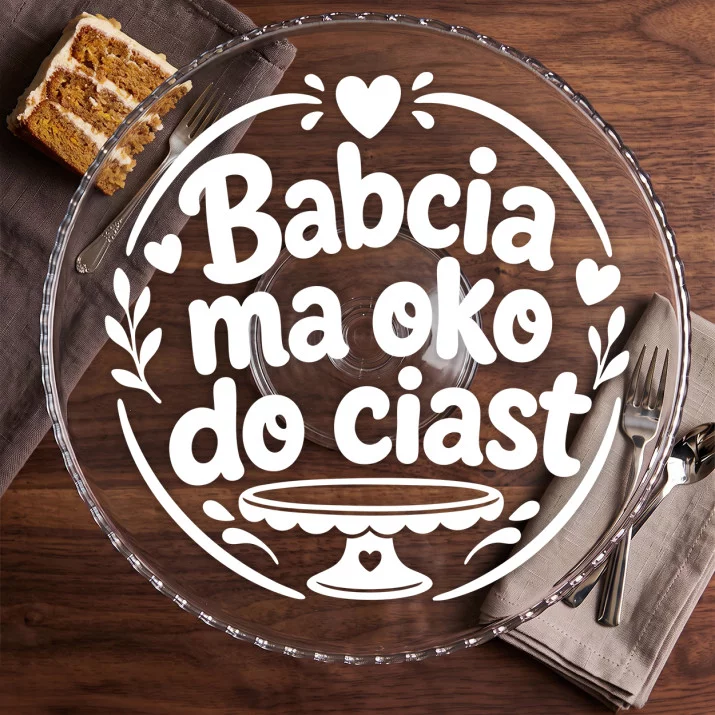 Patera Na Ciasto Dla Babci Prezent Na Dzień Babci Dla Kobiety: Kuchenna Przewrotność Patera Na Ciasto Dla Babci Prezent Na Dzień Babci Dla Kobiety: Kuchenna Przewrotność