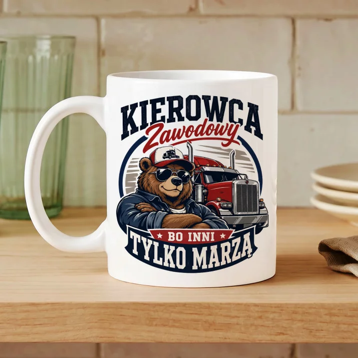Kubek Z Nadrukiem Dla Kierowcy Zawodowego Prezent Dla Mężczyzny: Kierowca Zawodowy Kubek Z Nadrukiem Dla Kierowcy Zawodowego Prezent Dla Mężczyzny: Kierowca Zawodowy
