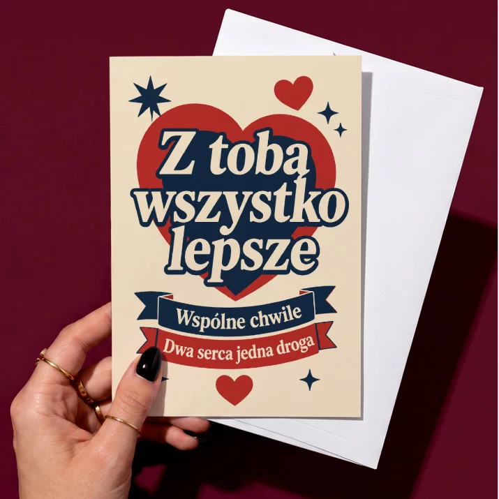 Kartka z Życzeniami Dla Dwojga Dla Pary: Bliskość We Dwoje Kartka z Życzeniami Dla Dwojga Dla Pary: Bliskość We Dwoje