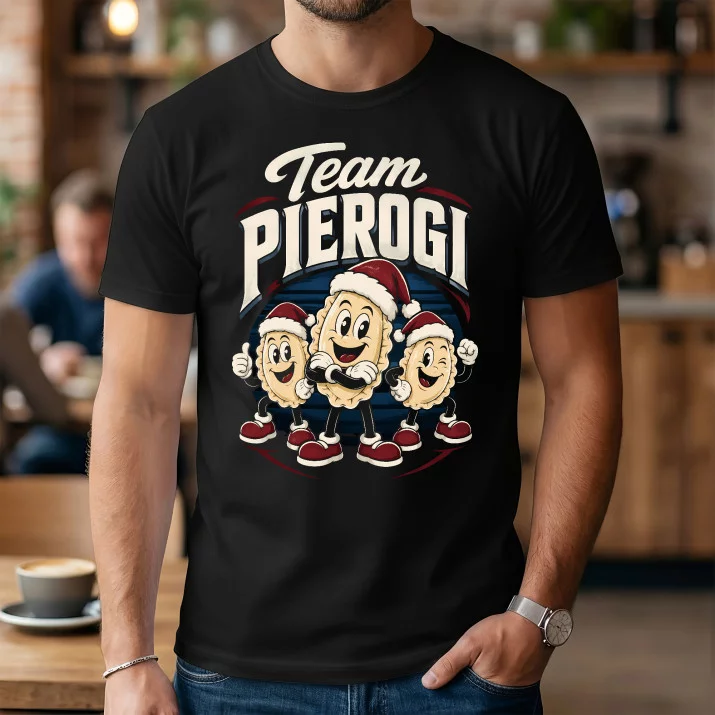 Koszulka Męska Na Święta Prezent Dla Mężczyzny: Team Pierogi