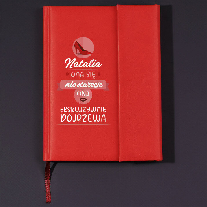 Ona się nie starzeje - Notes książkowy z zakładką