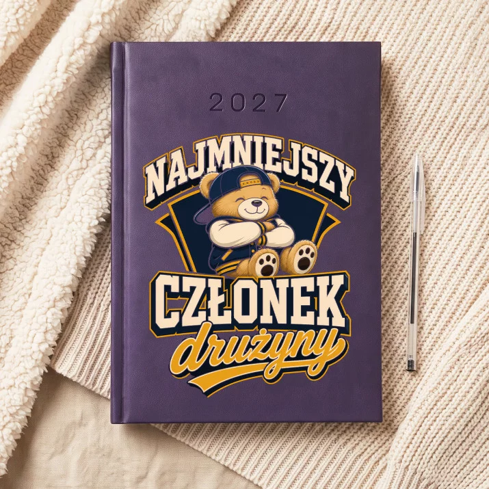 Kalendarz Książkowy A5 2027 Na Urodzenie Dziecka Prezent Dla Kobiety: Drużyna Malucha