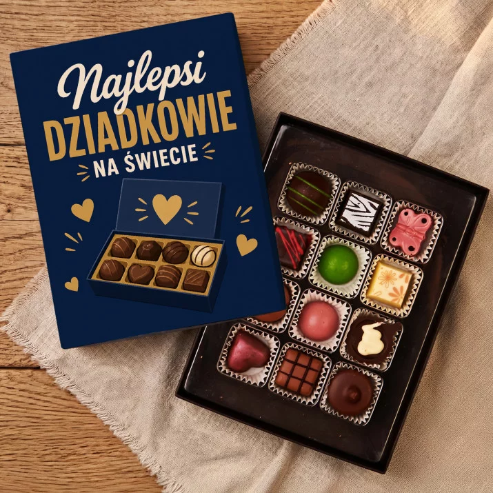 Czekoladki Na Dzień Babci i Dziadka Prezent Dla Babci i Dziadka : Najlepsi Dziadkowie