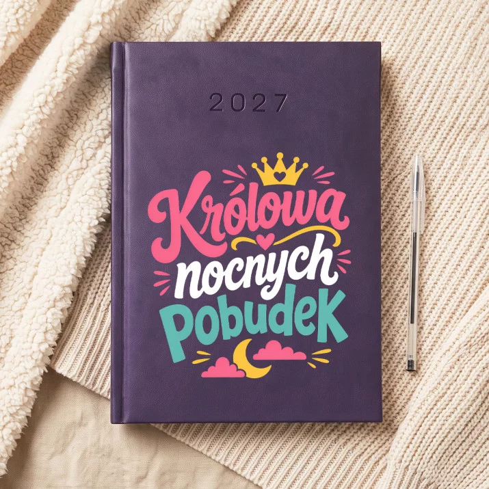 Kalendarz Książkowy A5 2027 Dla Mamy Po Porodzie Prezent Na Dzień Mamy Dla Kobiety: Kawowa Królowa Nocy