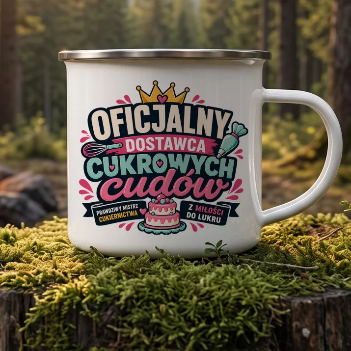 Kubek Emaliowany Dla Cukiernika Prezent Dla Mężczyzny: Cukiernicze Cuda