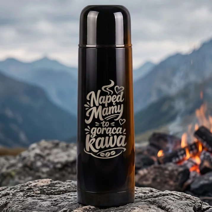 Termos 500ml Na Dzień Mamy Prezent Dla Mamy Kobiety: Napęd Mamy To Gorąca Kawa Termos 500ml Na Dzień Mamy Prezent Dla Mamy Kobiety: Napęd Mamy To Gorąca Kawa