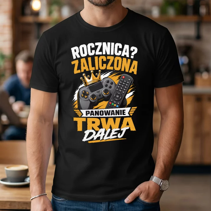 Koszulka Męska Na Pierwszą Rocznicę Ślubu Prezent Dla Mężczyzny: Panowanie