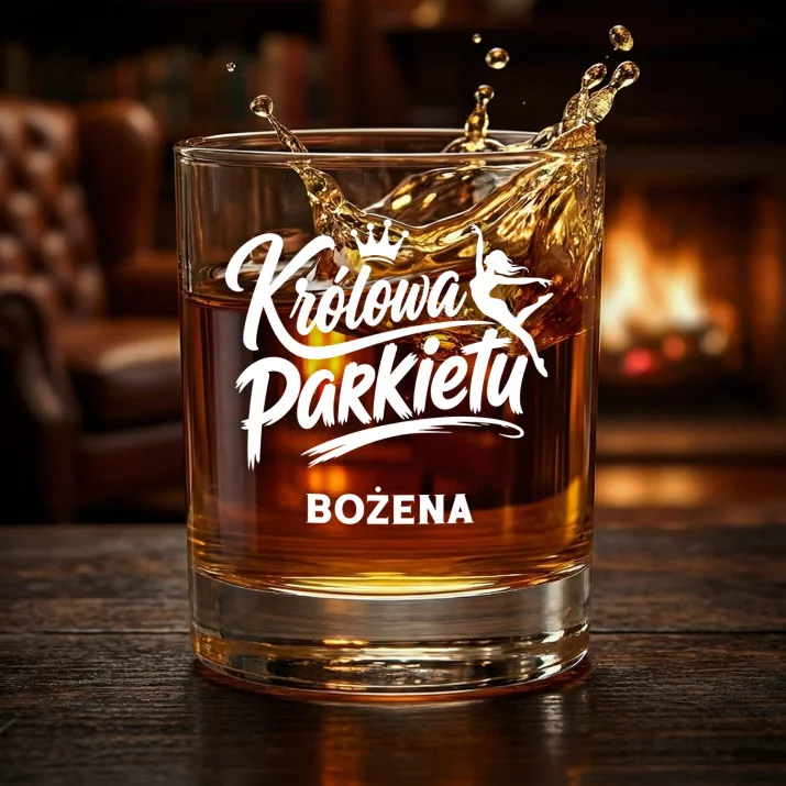 Szklanki Do Whisky z Grawerem Dla Tancerki Prezent Dla Kobiety: Królowa Parkietu