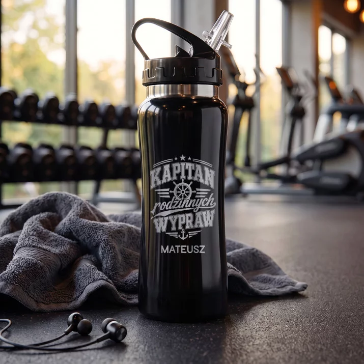 Bidon Z Grawerem Dla Dziadka Prezent Na Dzień Dziadka Dla Mężczyzny: Kapitańska Odznaka Bidon Z Grawerem Dla Dziadka Prezent Na Dzień Dziadka Dla Mężczyzny: Kapitańska Odznaka