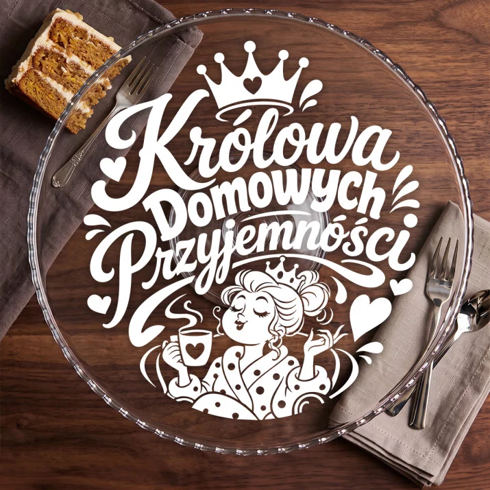 Patera Na Ciasto Dla Mamy Prezent Na Dzień Mamy Dla Kobiety: Kobiecy Szyk Z Humorem Patera Na Ciasto Dla Mamy Prezent Na Dzień Mamy Dla Kobiety: Kobiecy Szyk Z Humorem