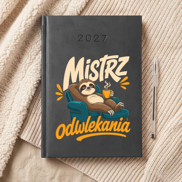 Kalendarz Książkowy A5 2027 Dla Kolegi Prezent Dla Mężczyzny: Biurkowy Humor