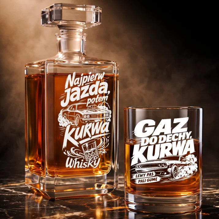 Zestaw Do Whisky Dla Fana Samochodów Prezent Dla Mężczyzny: Garażowy Buntownik Zestaw Do Whisky Dla Fana Samochodów Prezent Dla Mężczyzny: Garażowy Buntownik
