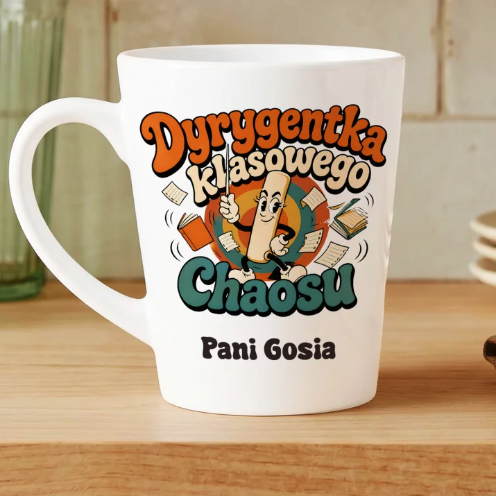 Kubek Personalizowany Dla Pani Wychowawczyni Prezent Dla Kobiety: Dyrygentka Klasowego Kubek Personalizowany Dla Pani Wychowawczyni Prezent Dla Kobiety: Dyrygentka Klasowego