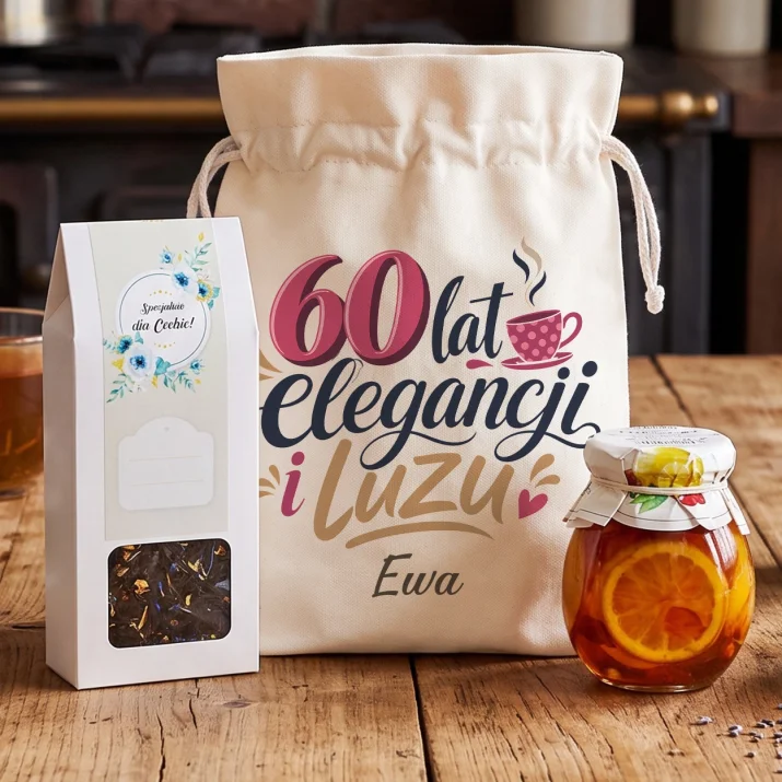 Zestaw Herbaciany Na 60 Prezent Na 60 Urodziny Dla Kobiety: Luz I Elegancja Zestaw Herbaciany Na 60 Prezent Na 60 Urodziny Dla Kobiety: Luz I Elegancja