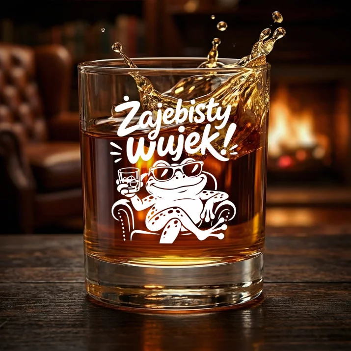Szklanka Do Whisky Dla Wujka Prezent Dla Mężczyzny: Zajebisty Wujek! -