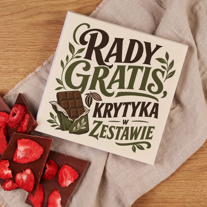 Czekolada Z Truskawkami Dla Babci i Dziadka Prezent Na Dzień Babci i Dziadka Dla Pary: Botaniczna Ironia