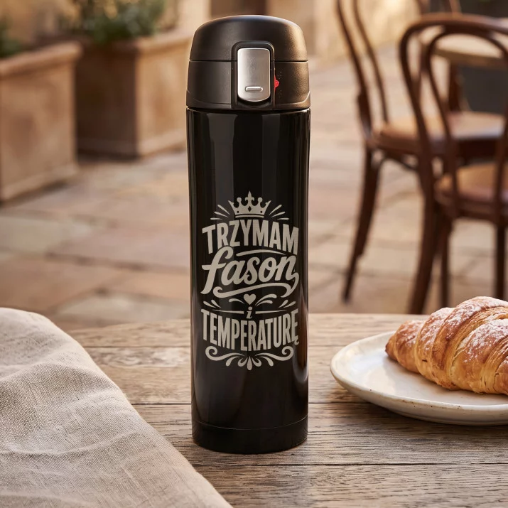 Kubek Termiczny 440ml Dla Kobiety Prezent: Trzymam Fason I Temperaturę