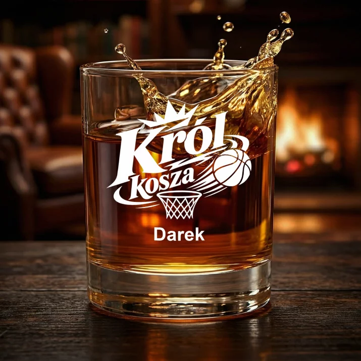 Szklanki Do Whisky z Grawerem Dla Koszykarza Prezent Dla Mężczyzny: Król Kosza Szklanki Do Whisky z Grawerem Dla Koszykarza Prezent Dla Mężczyzny: Król Kosza