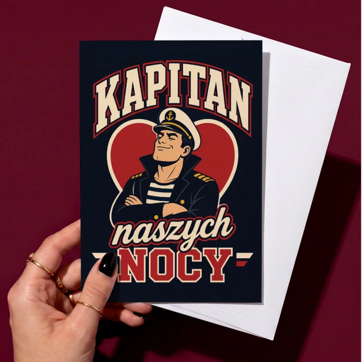 Kartka z Życzeniami Na Walentynki Na Rocznicę Dla Mężczyzny: Varsity Romantyk Kartka z Życzeniami Na Walentynki Na Rocznicę Dla Mężczyzny: Varsity Romantyk