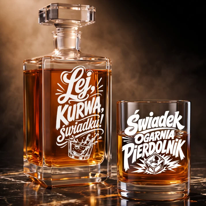 Zestaw Do Whisky Dla Świadka Prezent Dla Mężczyzny: Lej, Kurwa, Świadku! Zestaw Do Whisky Dla Świadka Prezent Dla Mężczyzny: Lej, Kurwa, Świadku!