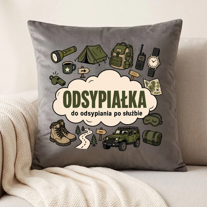 Poduszka Dekoracyjna Dla Żołnierza Prezent Na Przysięgę Wojskową Dla Mężczyzny: Odsypiałka Po Służbie Poduszka Dekoracyjna Dla Żołnierza Prezent Na Przysięgę Wojskową Dla Mężczyzny: Odsypiałka Po Służbie