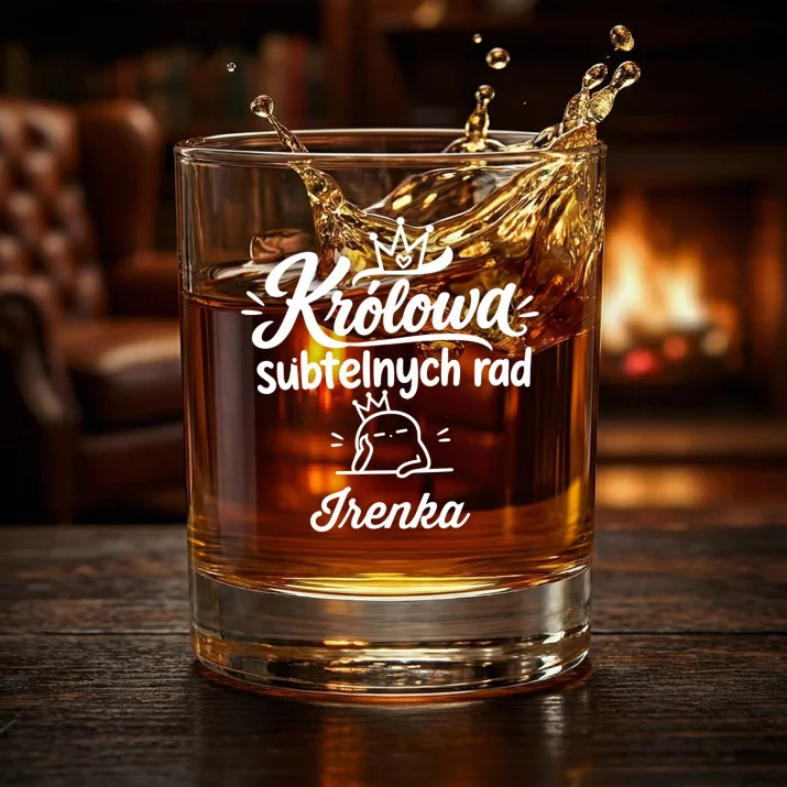 Szklanki Do Whisky z Grawerem Dla Teściowej Prezent Na Dzień Mamy Dla Kobiety: Królowa Subtelnych Rad Szklanki Do Whisky z Grawerem Dla Teściowej Prezent Na Dzień Mamy Dla Kobiety: Królowa Subtelnych Rad