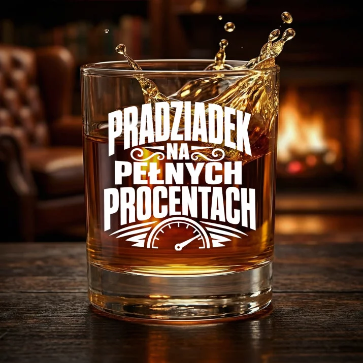 Szklanka Do Whisky Dla Pradziadka Prezent Na Dzień Dziadka Dla Mężczyzny: Pradziadek Na