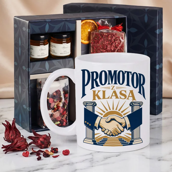 Zestaw Prezenowy Z Kubkiem Dla Promotora: Elegancki Promotor Zestaw Prezenowy Z Kubkiem Dla Promotora: Elegancki Promotor